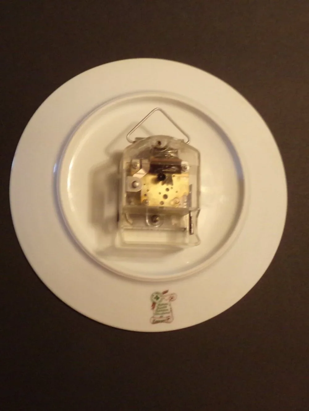 Limoges Porcelain Wall Clock Decor Numbers Roses Flowers White 9.75'' Battery